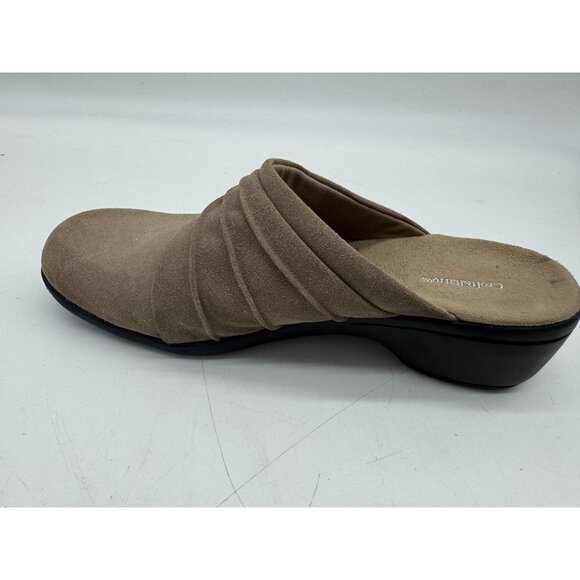 Croft & Barrow Womens Charity Clogs Shoes Size 10M Taupe Slip On Mules Workwear - Picture 10 of 13